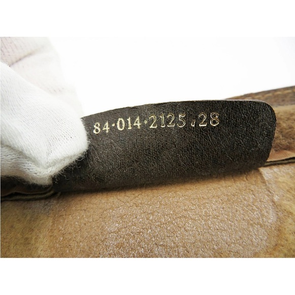 Gucci Beige Monogram Wallet with Red and Green Stripe - Picture 10 of 11